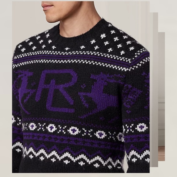 RALPH LAUREN Hand-Knit Cashmere Fair Isle Sweater - Picture 2 of 12